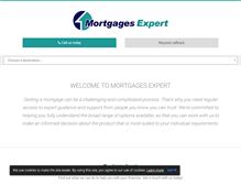 Tablet Screenshot of mortgages-expert.co.uk